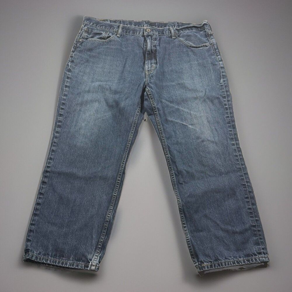Levi’s 559 Relaxed Straight Jeans Men’s 44x29 (fits 44x27) Med Wash Cotton Denim